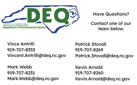 Contact Info for NC DEQ Representatives